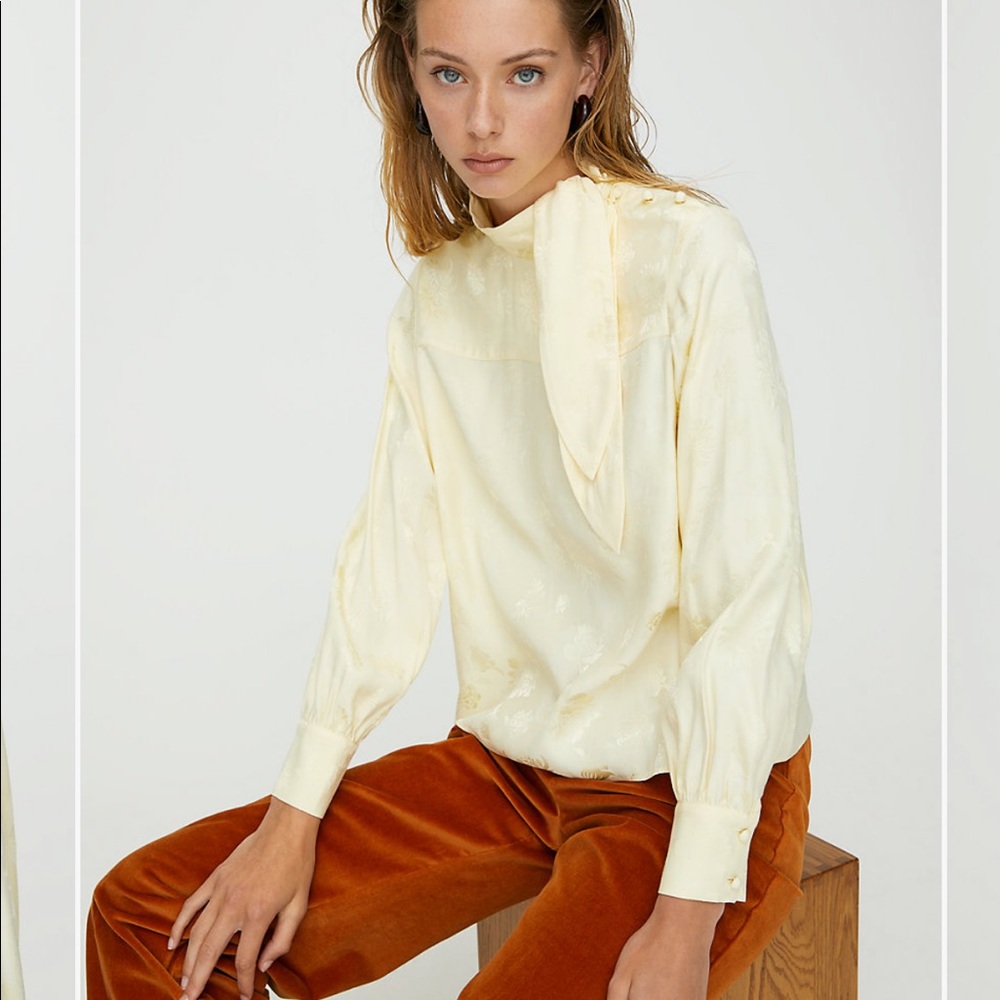 NWT Aritzia Wilfred TRAPEZE blouse